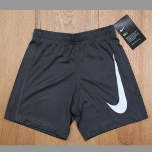 NWT Nike Boy Basketball Shorts ~ Dark Gray & White ~ DRI-FIT